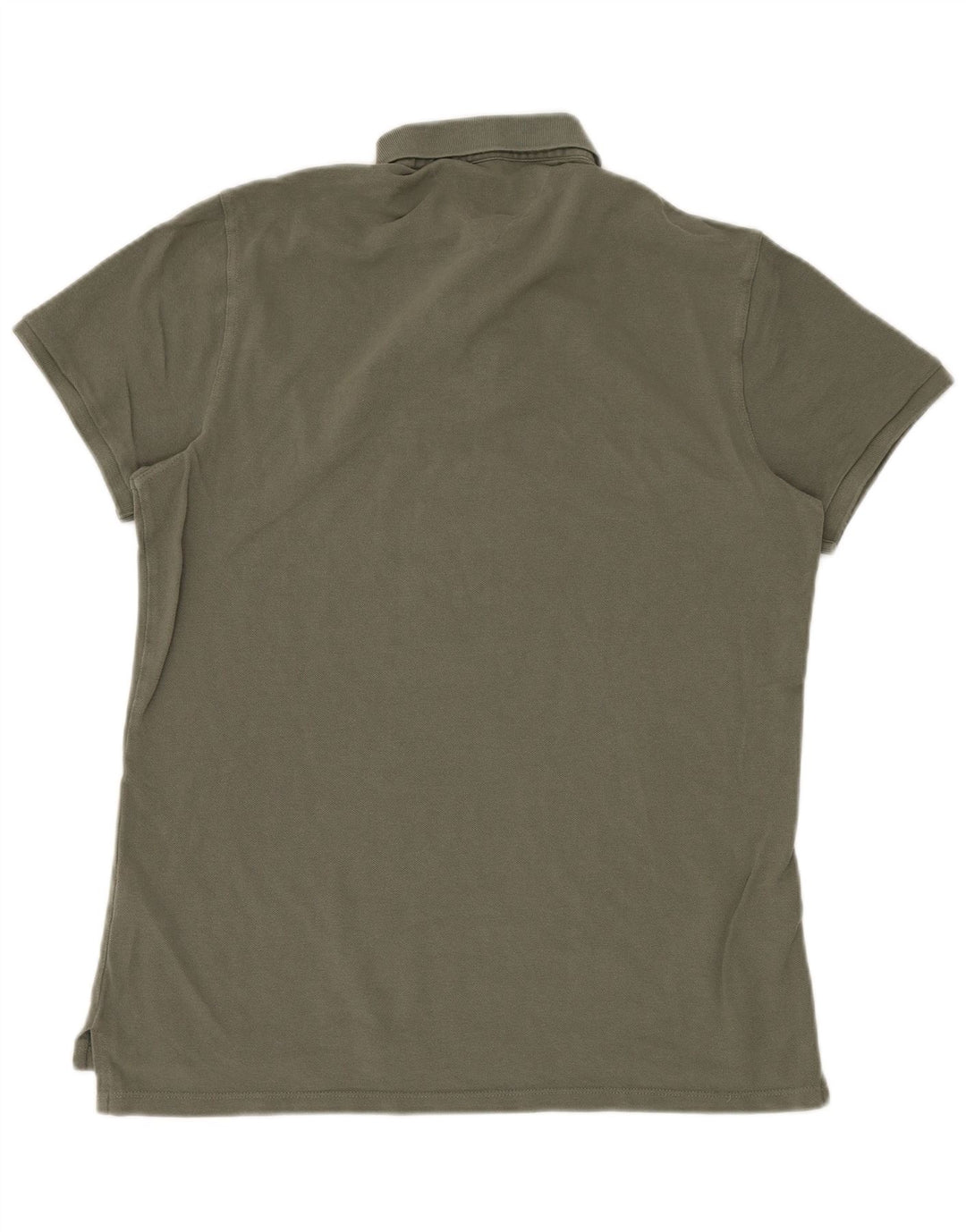 TOMMY HILFIGER Mens Regular Fit Polo Shirt XL Khaki Cotton