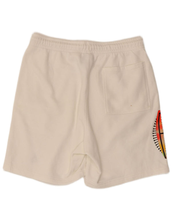 JORDAN Mens Graphic Sport Shorts Large  White Cotton