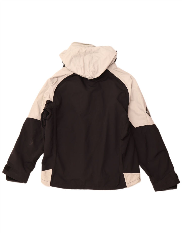 Musto Mens Hooded Rain Jacket UK 40 Large Black Colourblock Polyamide