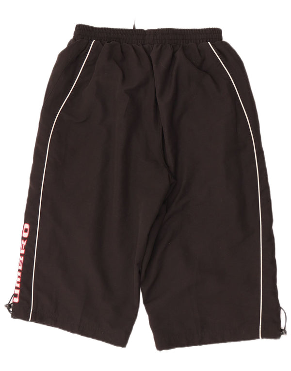 Umbro Mens Graphic Sport Shorts Medium  Black Polyester