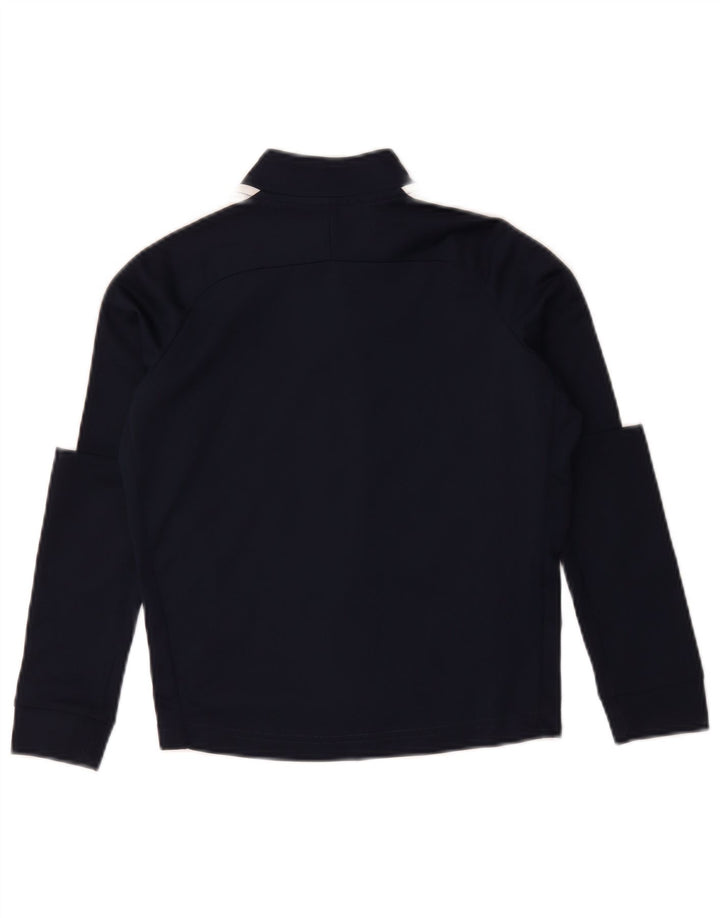 Nike Boys Dri Fit Tracksuit Top Jacket 8-9 Years Small Navy Blue