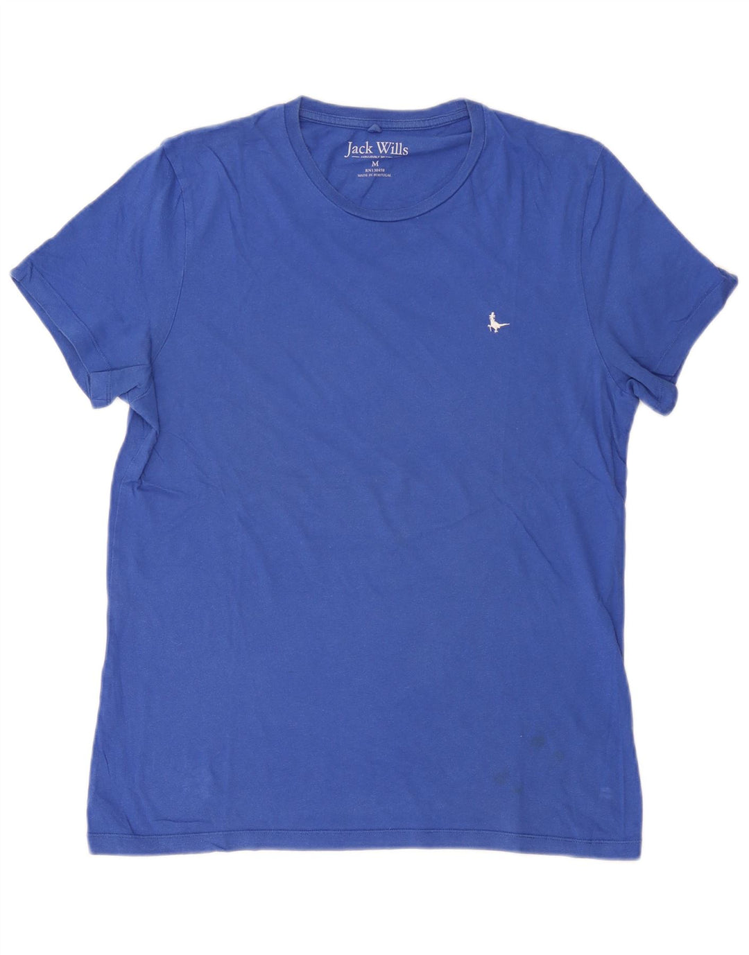 Jack Wills Mens T-Shirt Top Medium Blue Cotton