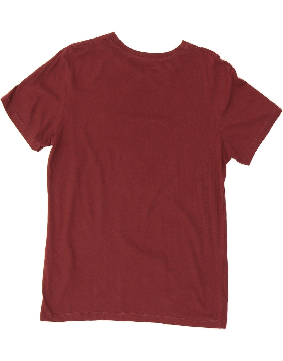 JACK & JONES Mens Graphic T-Shirt Top Medium Maroon Cotton Vintage Jack & Jones and Second-Hand Jack & Jones from Messina Hembry 