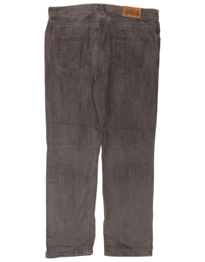 White Stuff Mens Straight Jeans W38 L32 Grey Cotton