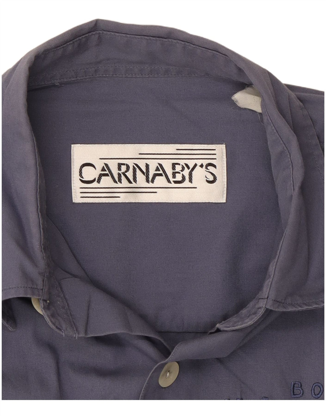 CARNABY'S Mens Graphic Shirt Large Navy Blue