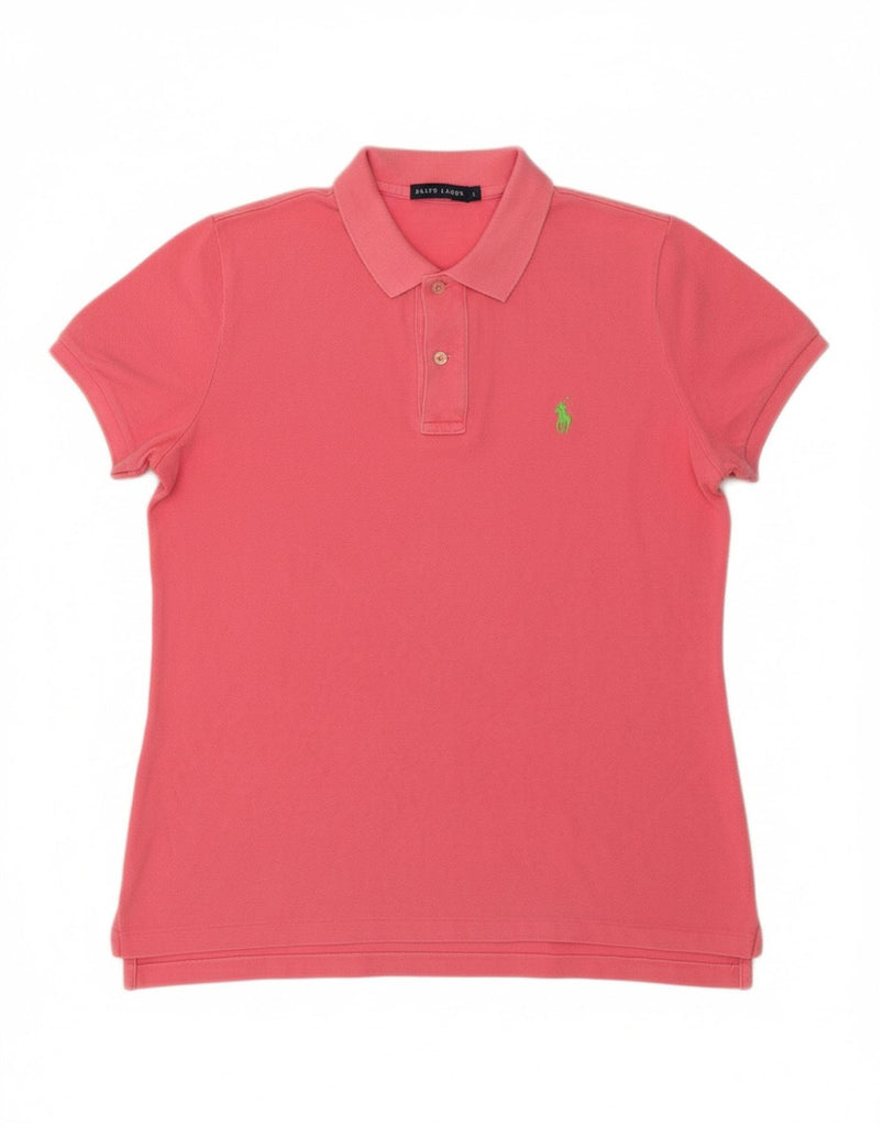 RALPH LAUREN Mens Polo Shirt Large Pink Cotton Vintage Ralph Lauren and Second-Hand Ralph Lauren from Messina Hembry 