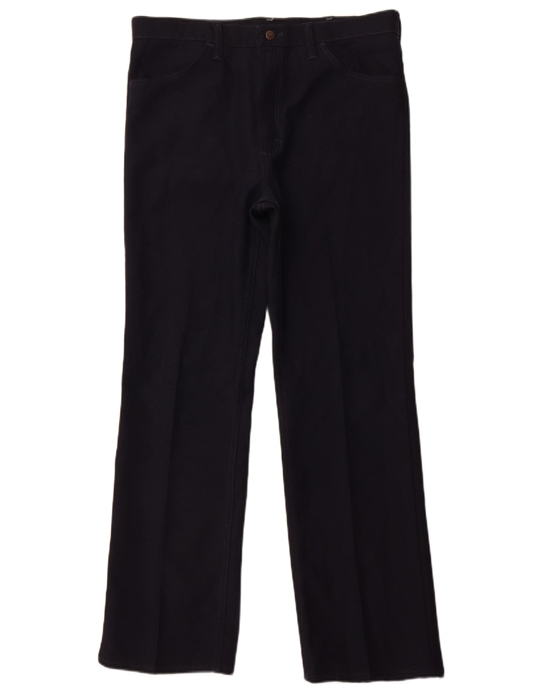 WRANGLER Mens Straight Casual Trousers W36 L32 Navy Blue