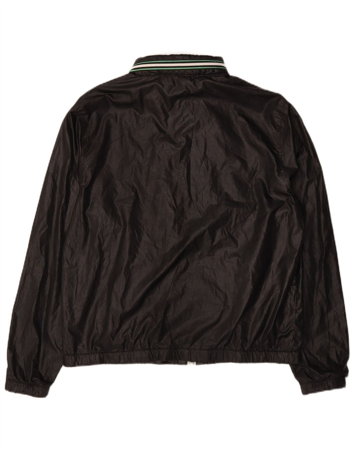 Converse Mens Windbreaker Jacket UK 42 XL Black Polyester