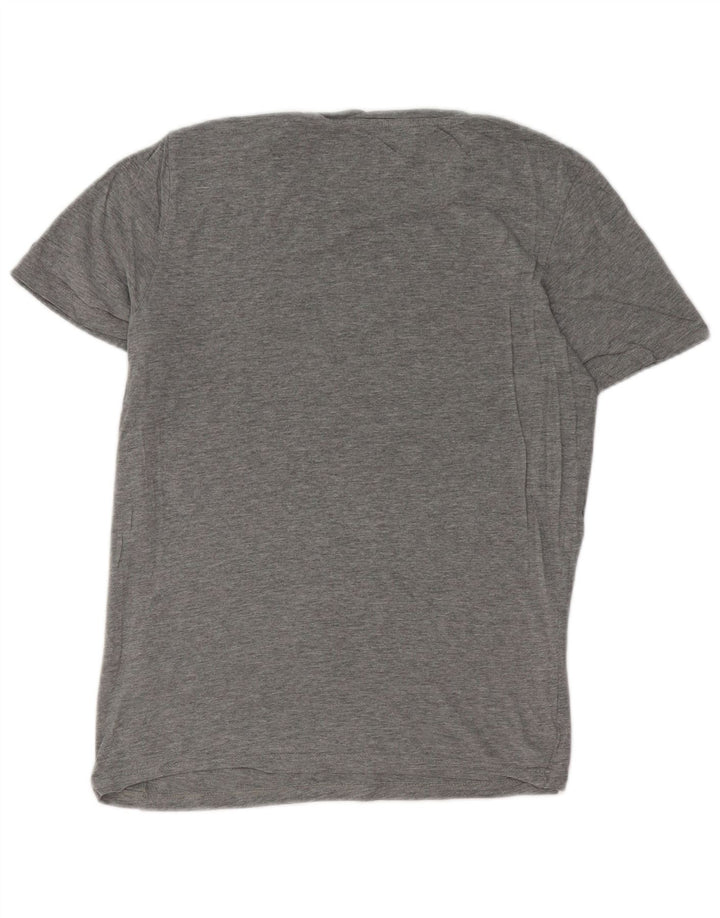 JACK & JONES Mens Graphic T-Shirt Top Small Grey Cotton