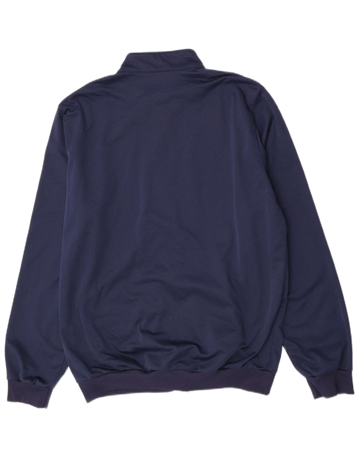 Errea Mens Tracksuit Top Jacket Large Navy Blue Colourblock