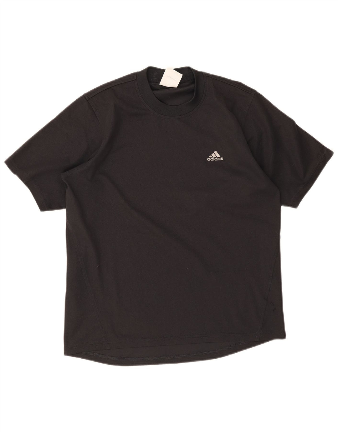 Adidas Mens T-Shirt Top UK 36/38 Small Black Polyester