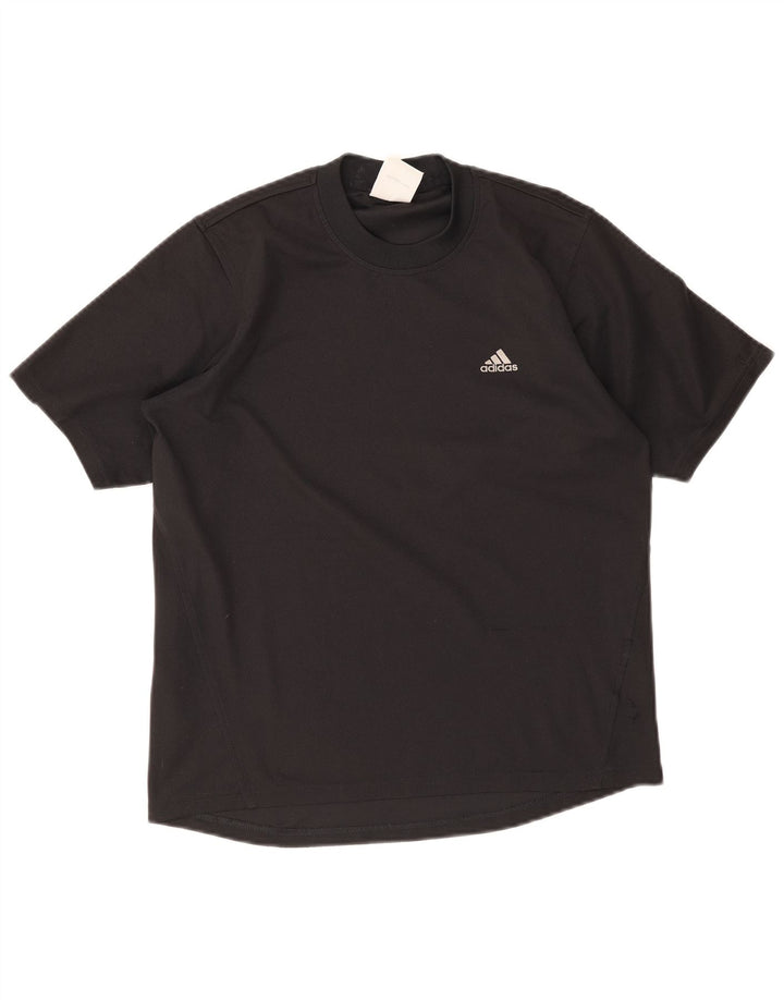 Adidas Mens T-Shirt Top UK 36/38 Small Black Polyester