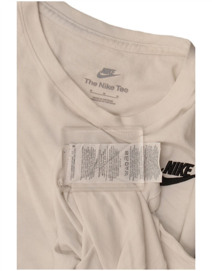 Nike Mens T-Shirt Top Medium White Cotton