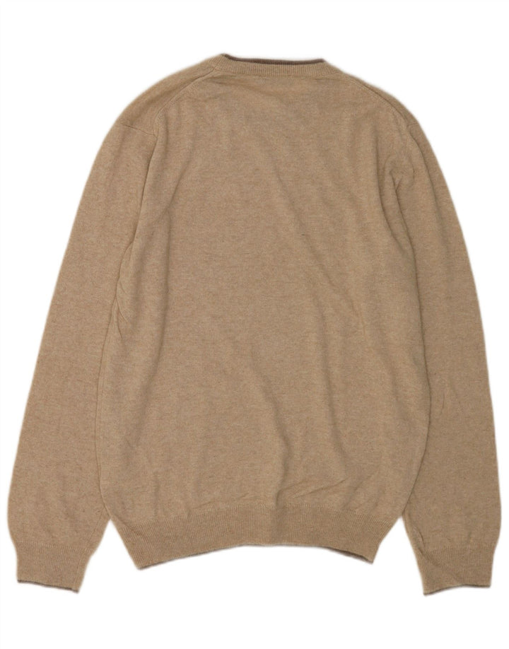 North Sails Mens Crew Neck Jumper Sweater Medium Beige Polyamide