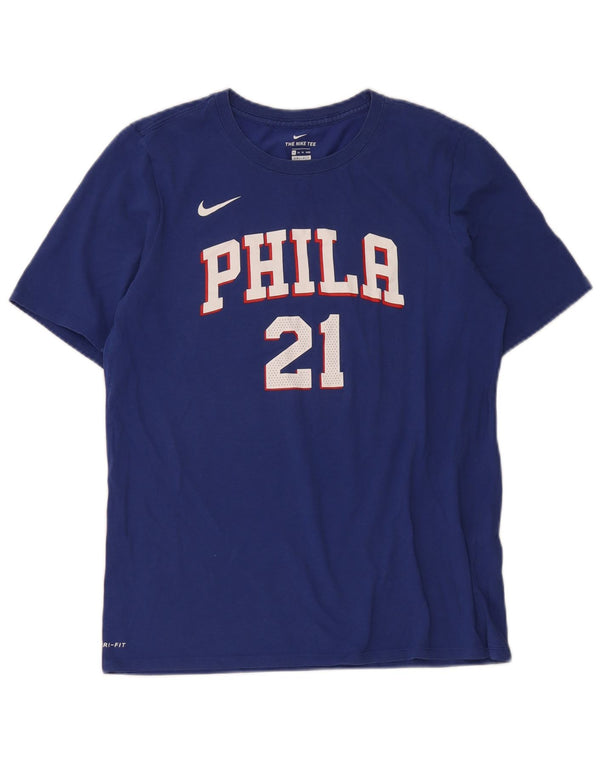 Nike Boys Philadelphia Graphic T-Shirt Top 13-14 Years XL Navy Blue