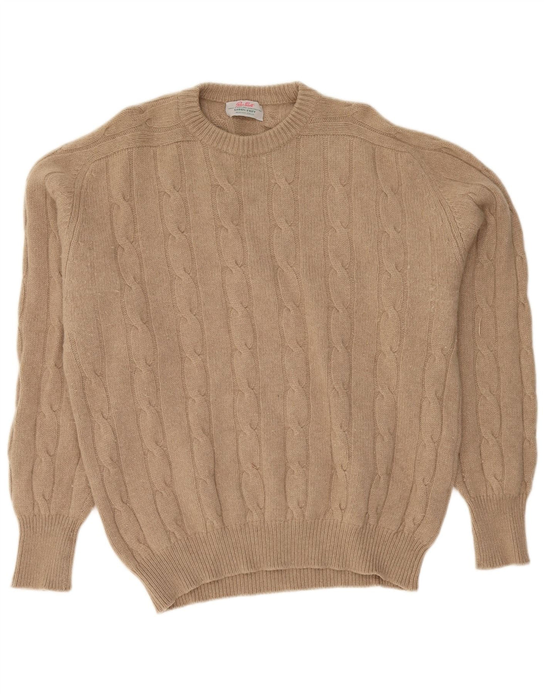 PETER SCOTT Mens Crew Neck Jumper Sweater 2XL Beige