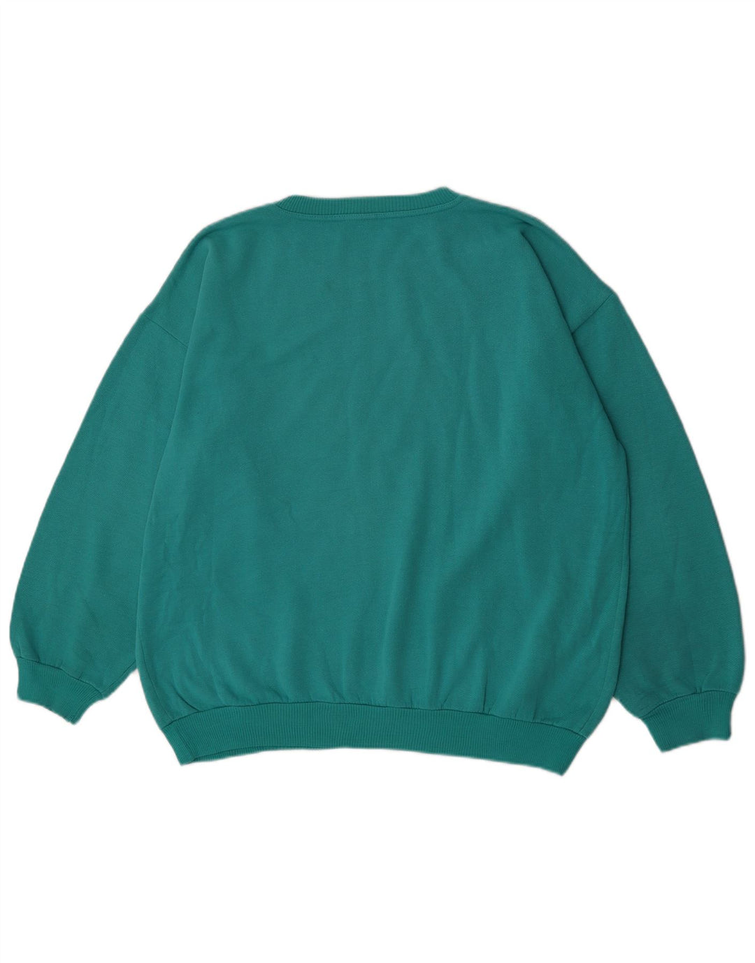 Vintage Mens Sweatshirt Jumper Large Turquoise