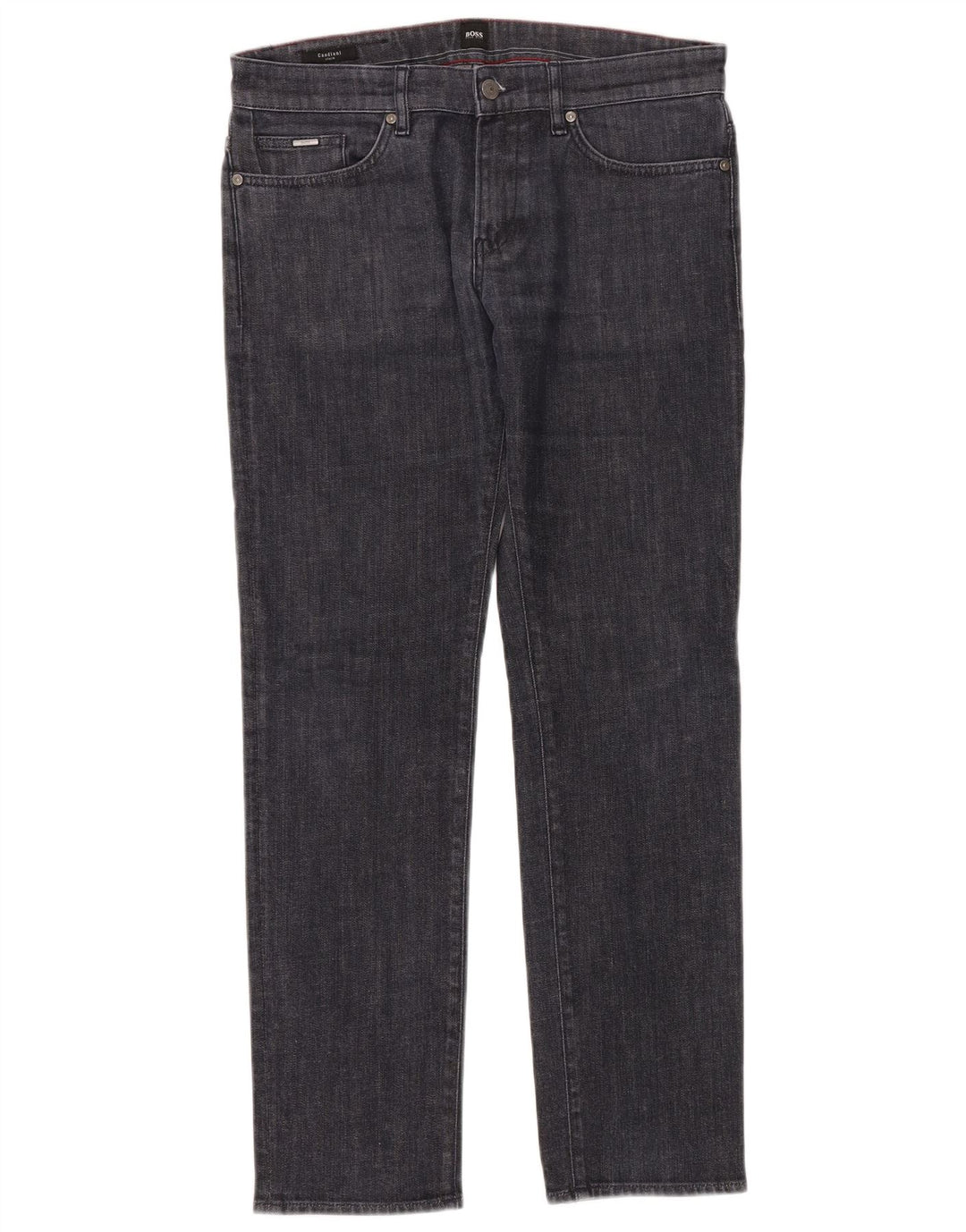 HUGO BOSS Mens Candiani Slim Jeans W32 L32 Navy Blue Cotton