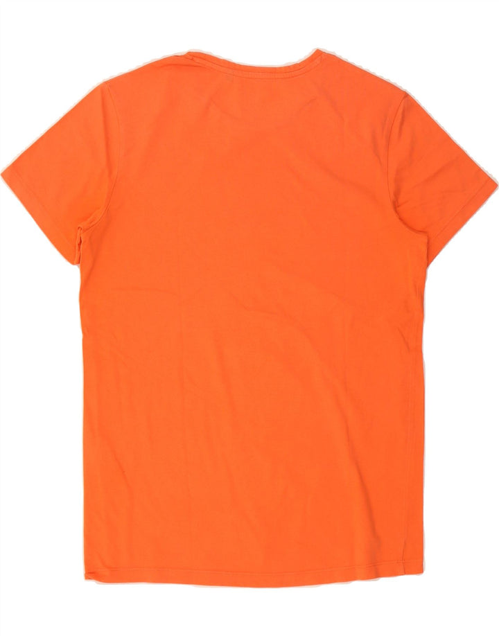 JACK & JONES Mens Graphic T-Shirt Top Medium Orange Cotton Vintage Jack & Jones and Second-Hand Jack & Jones from Messina Hembry 