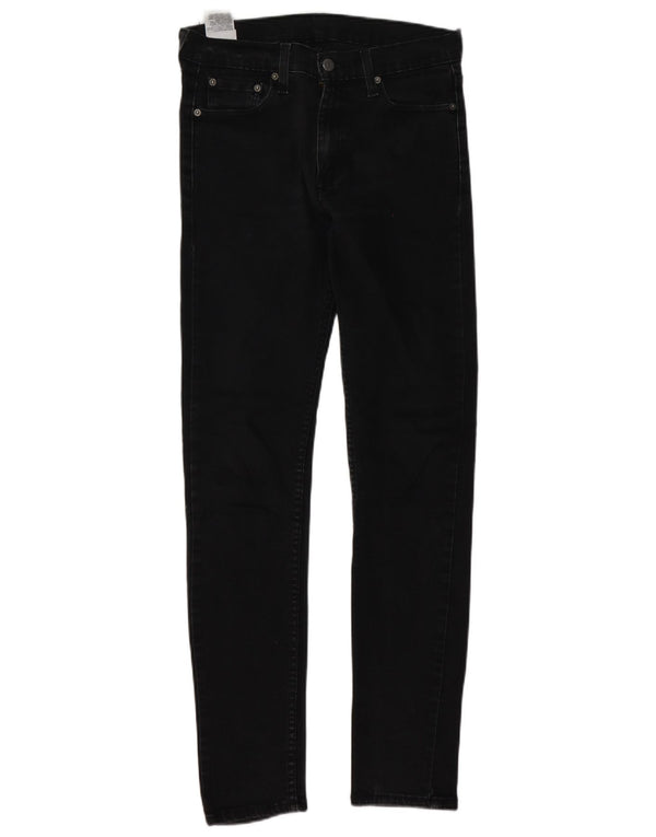 Levi's Mens 510 Skinny Jeans W30 L34 Black Cotton