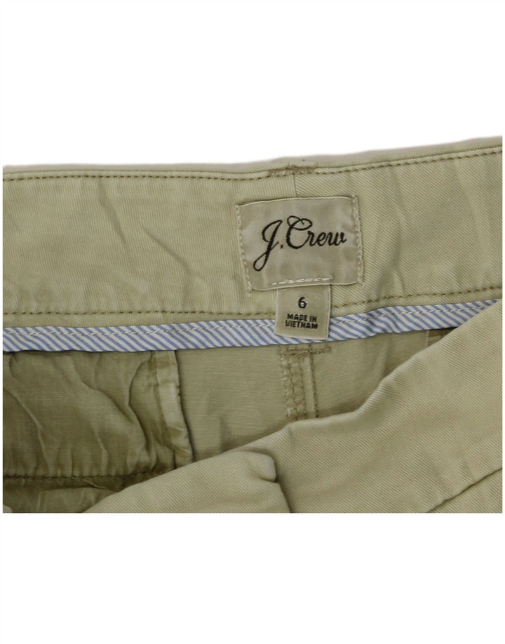 J. Crew Womens Chino Shorts US 6 Medium W30 Khaki Cotton