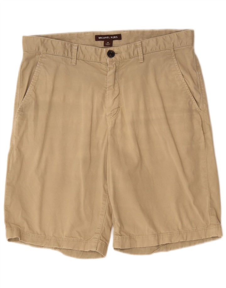 MICHAEL KORS Mens Chino Shorts W30 Medium Beige Cotton