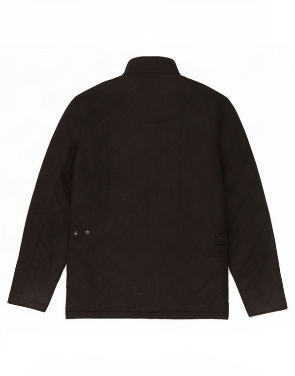 Barbour Mens Quilted Jacket UK 38 Medium Black Polyester