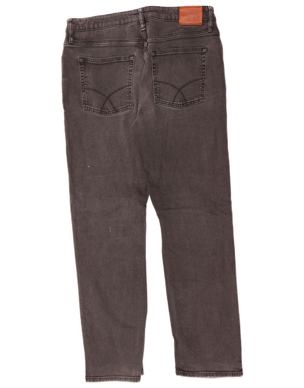 Crew Clothing Mens Straight Jeans W34 L29 Black Cotton