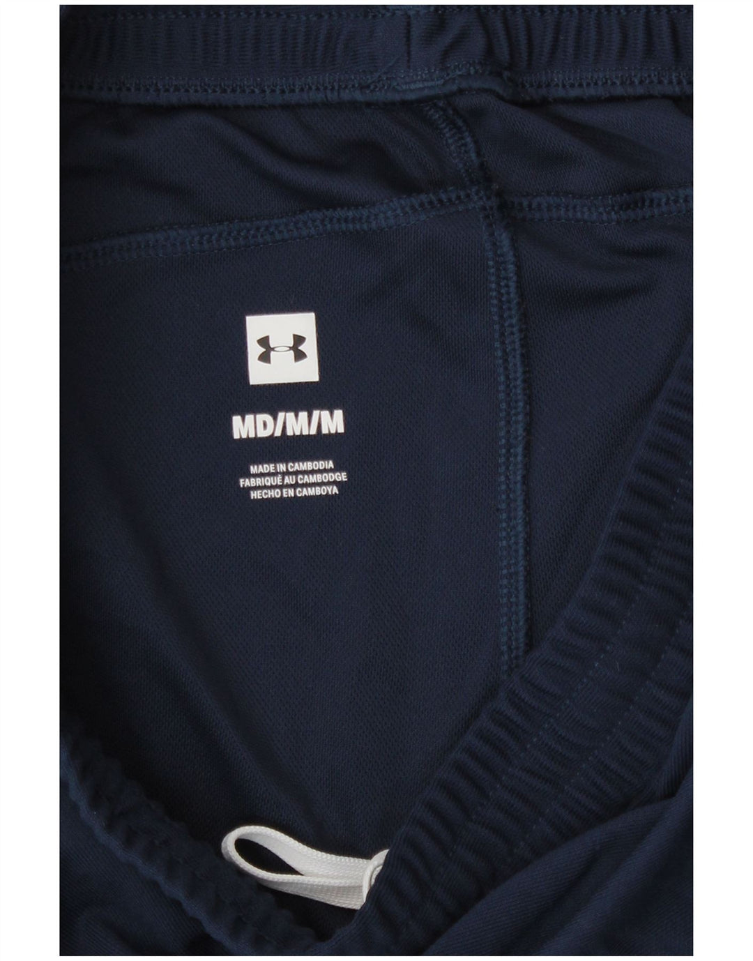 Under Armour Mens Tracksuit Trousers Medium Navy Blue Colourblock Polyester