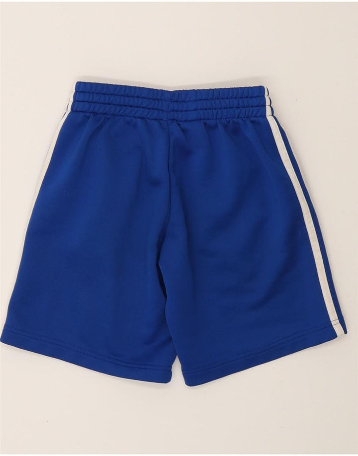 ADIDAS Boys Sport Shorts 9-10 Years  Blue Polyester