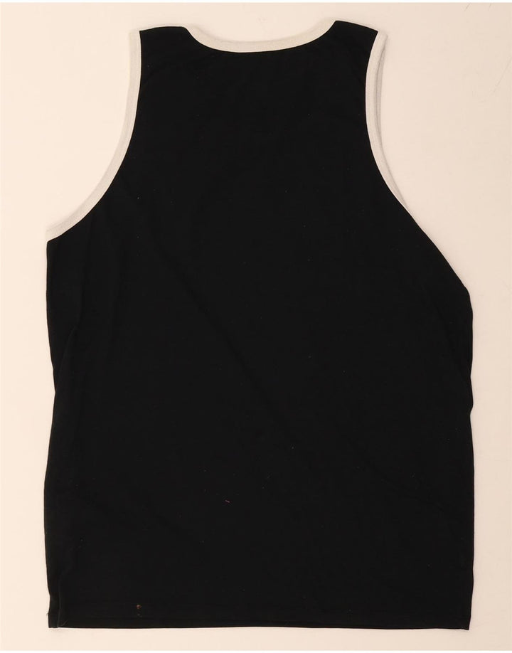Nike Mens Athletic Cut Graphic Vest Top Medium Black Polyester