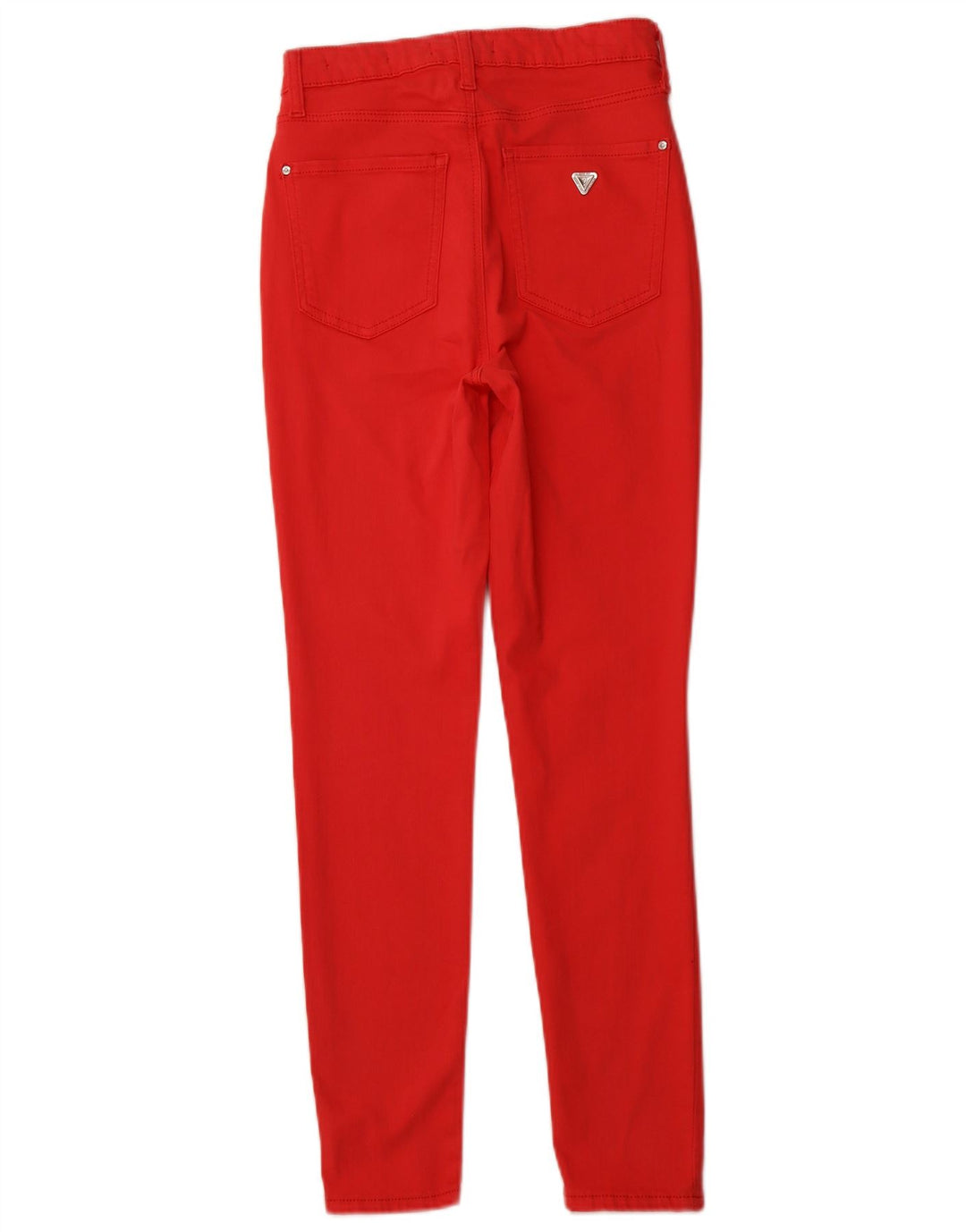 GUESS Womens High Rise Skinny Jeans W27 L27 Red Cotton