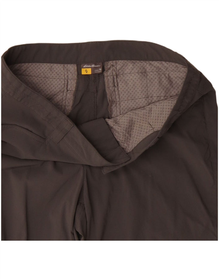 Eddie Bauer Womens Casual Shorts US 10 Large W34  Grey Polyamide