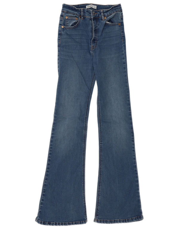 Pull & Bear Womens Flared Jeans EU 36 Small W26 L32 Blue