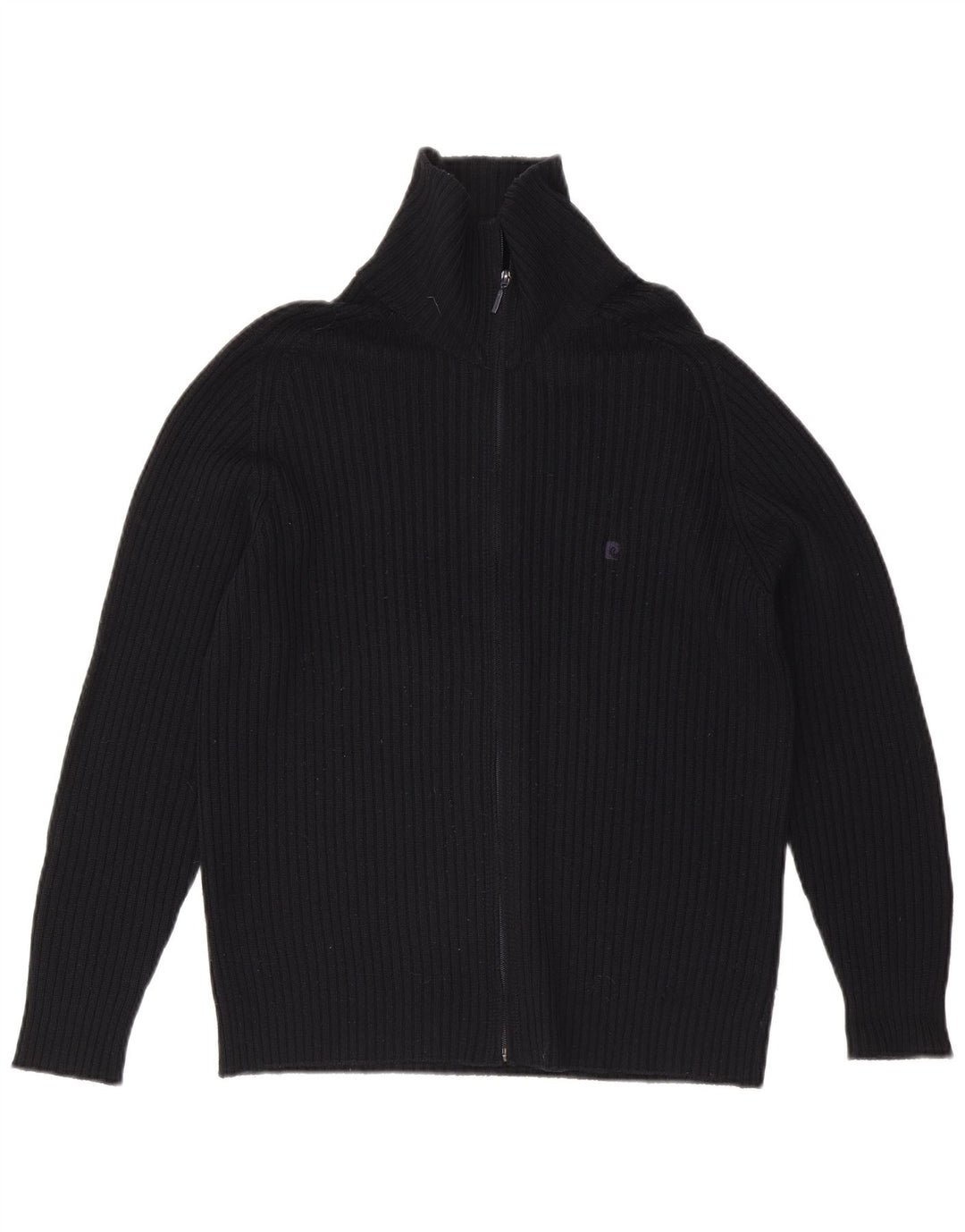 Pierre Cardin Mens Cardigan Sweater Medium Navy Blue