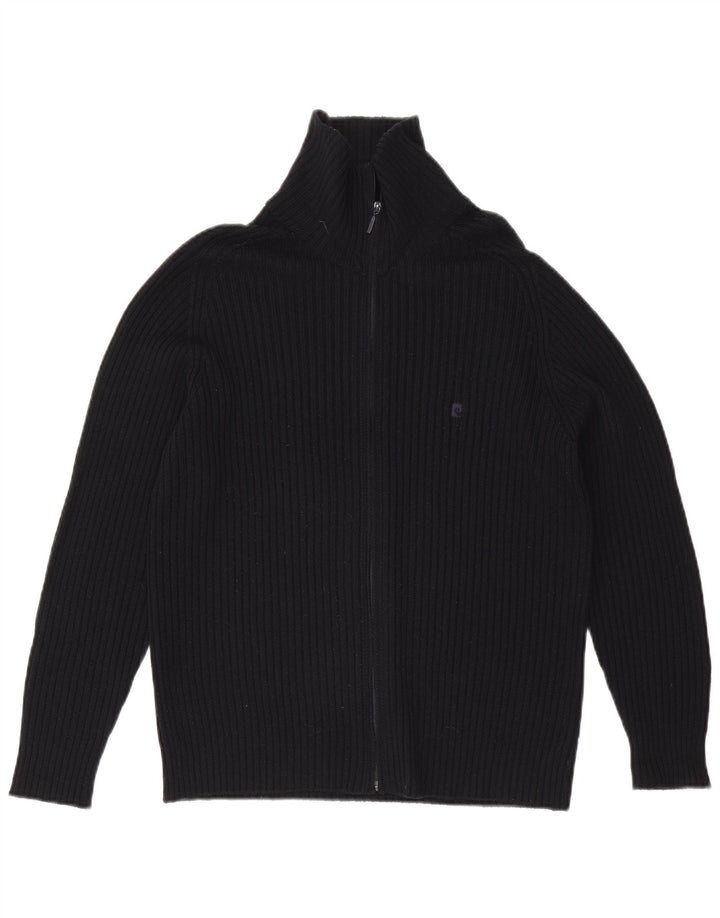 Pierre Cardin Mens Cardigan Sweater Medium Navy Blue