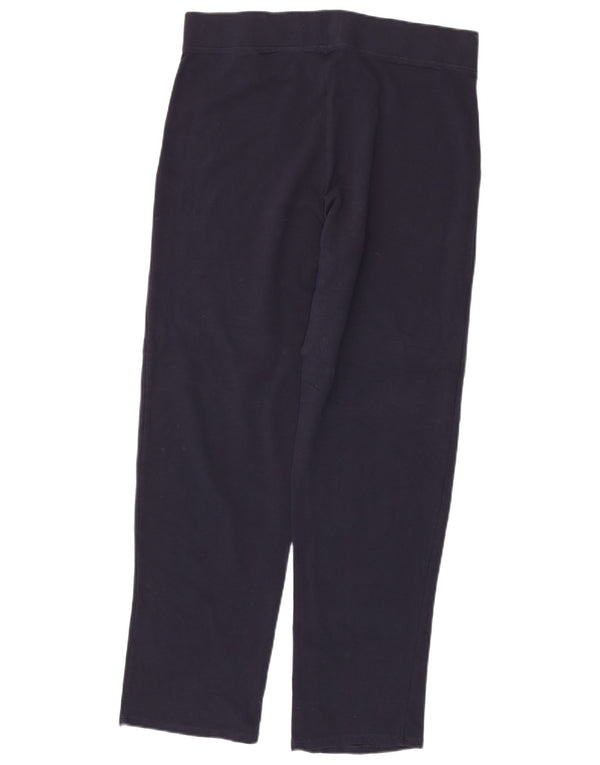 Marks & Spencer Womens Windbreaker Trousers UK 16 Large  Navy Blue Cotton