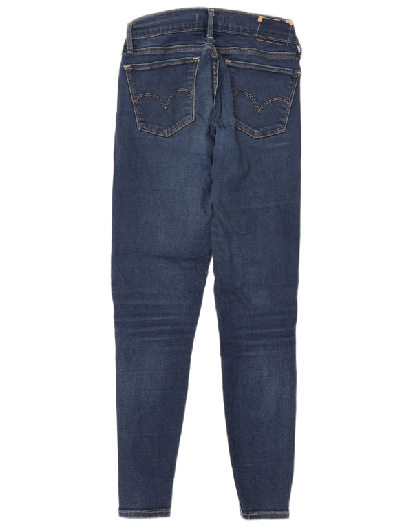 Levi's Womens 710 Super Skinny Jeans W25 L28 Navy Blue Cotton