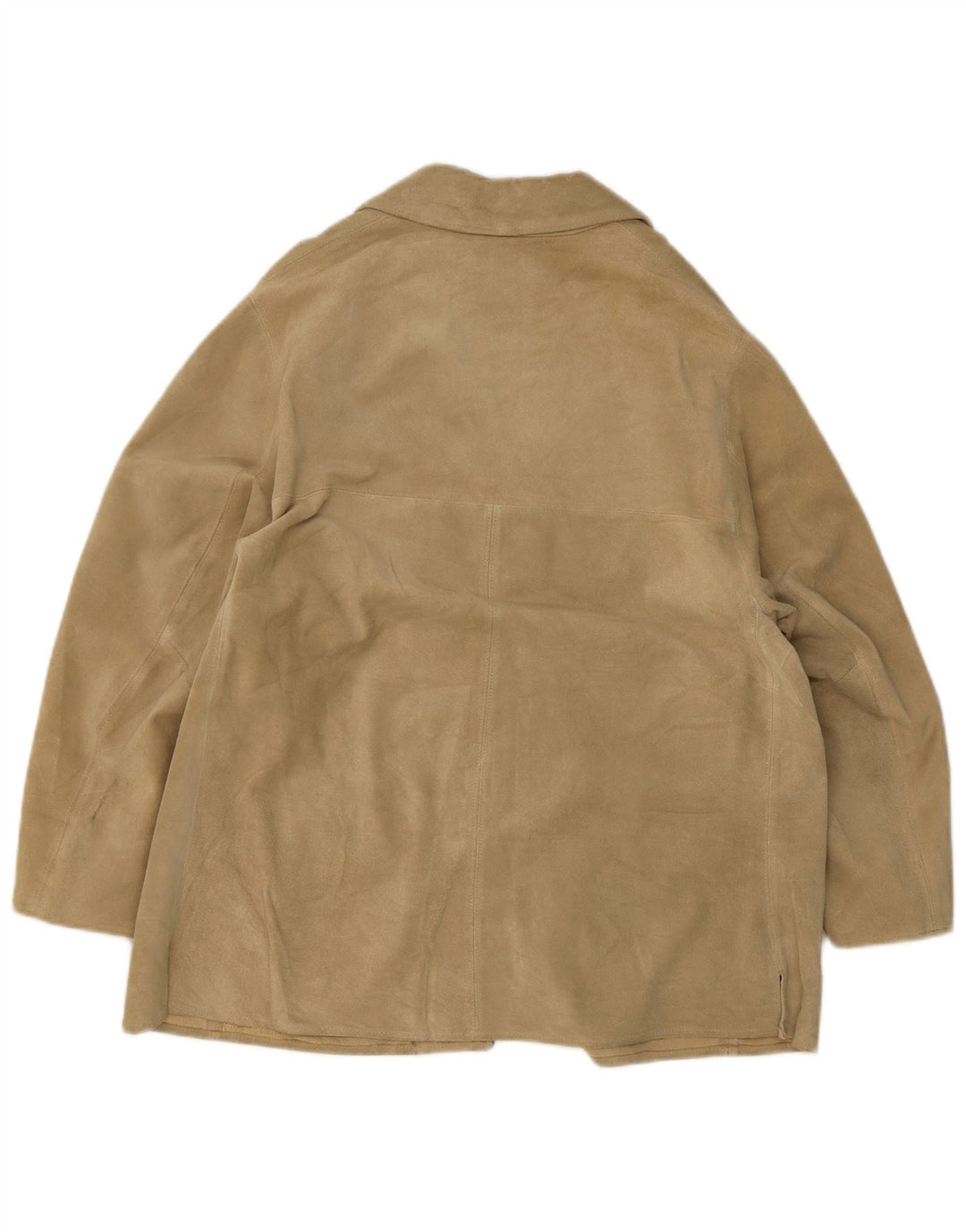 Massimo Rebecchi Womens 4 Button Suede Blazer Jacket UK 14 Medium Beige