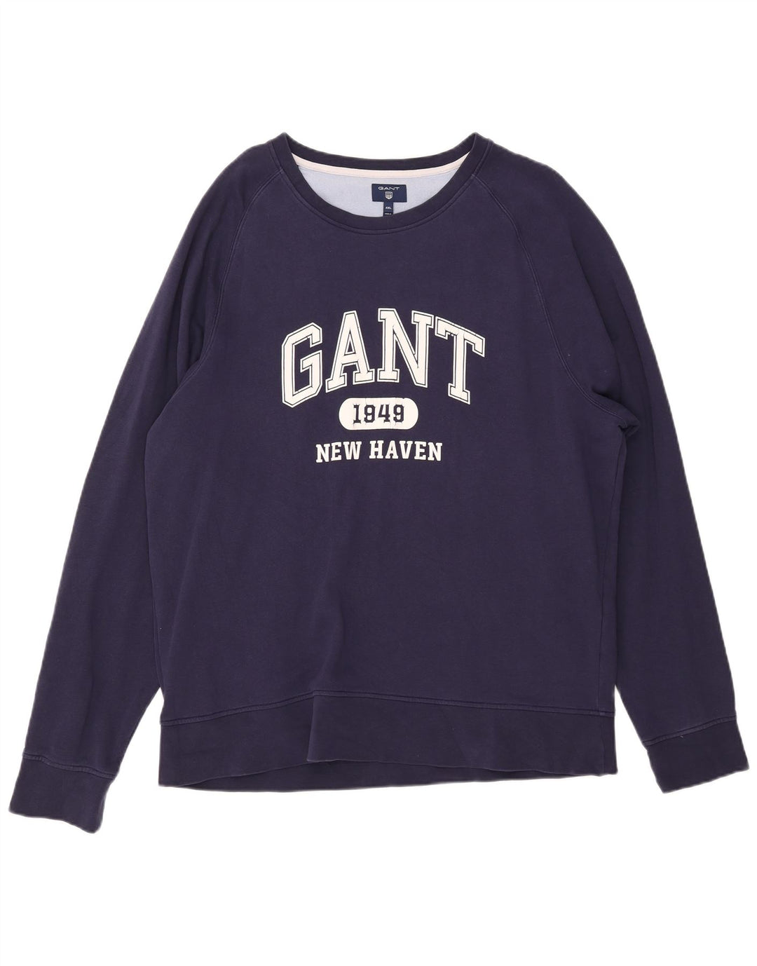 GANT Mens New Haven Graphic Sweatshirt Jumper 4XL Navy Blue Cotton