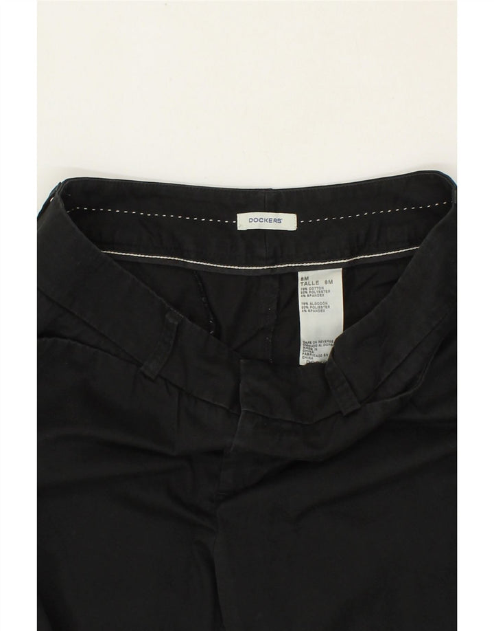 DOCKERS Womens Bootcut Casual Trousers US 8 Medium W30 L31 Black Vintage Dockers and Second-Hand Dockers from Messina Hembry 