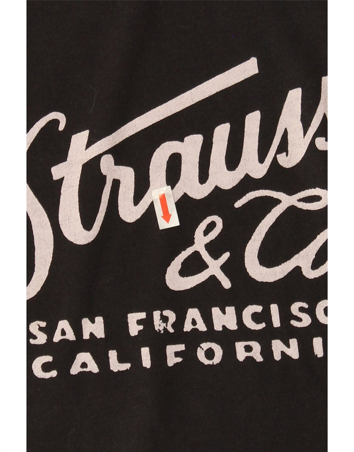 LEVI'S Mens Graphic T-Shirt Top Small Black Vintage Levi's and Second-Hand Levi's from Messina Hembry 