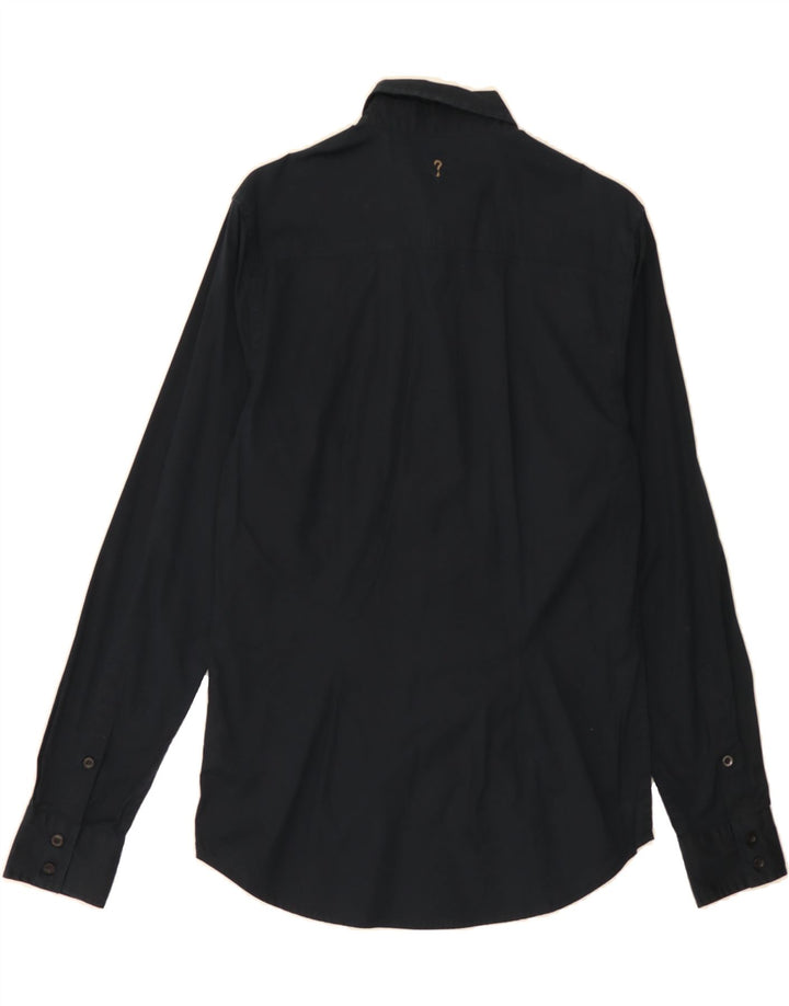 GUESS Mens Shirt Medium Navy Blue Cotton Vintage Guess and Second-Hand Guess from Messina Hembry 