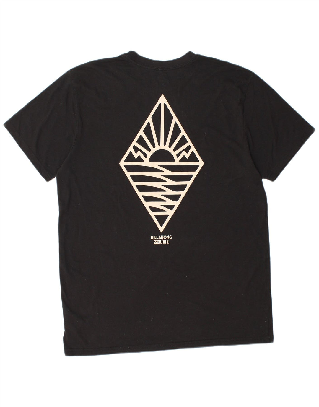 BILLABONG Mens Recycler Graphic T-Shirt Top Large Black Polyester