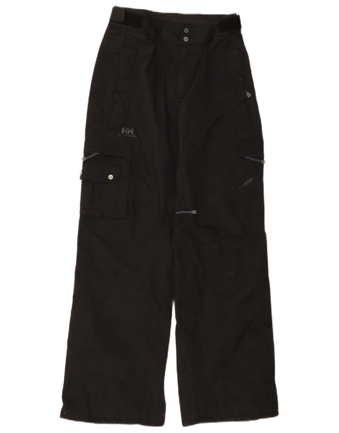 HELLY HANSEN Womens Cargo Windbreaker Trousers UK 6 XS  Black Polyamide