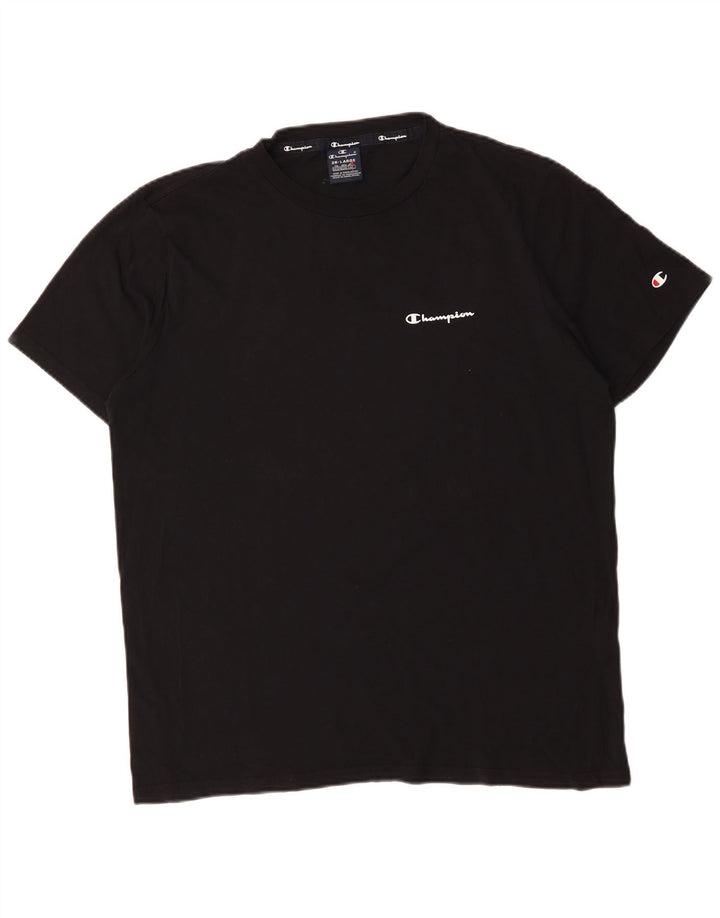Champion Mens T-Shirt Top 2XL Black