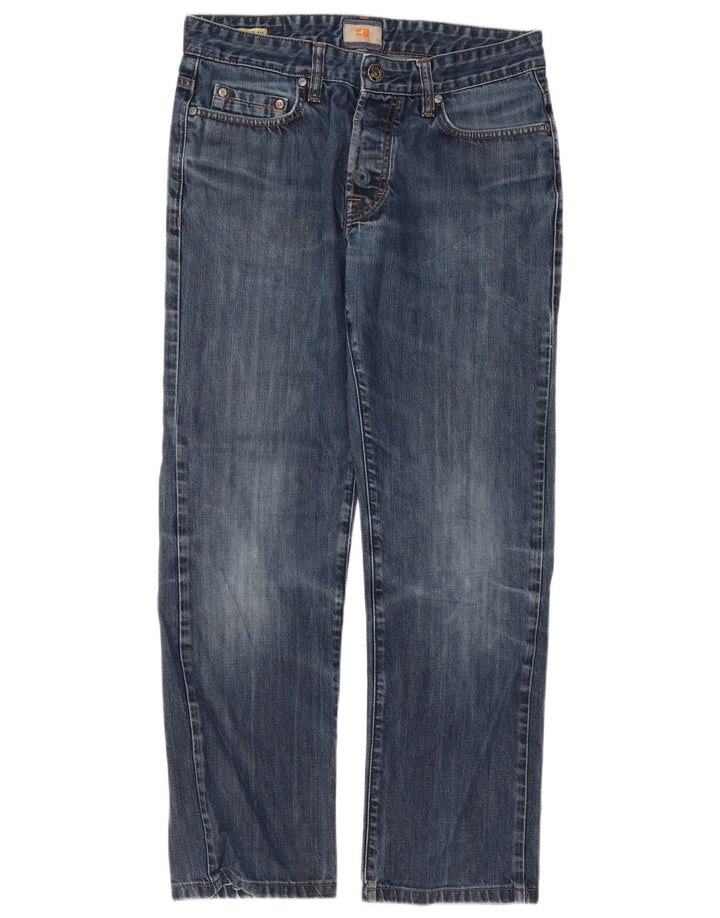 Hugo Boss Mens Straight Jeans W32 L30 Blue