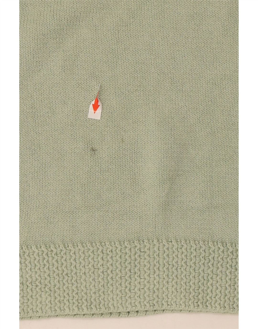 Marks & Spencer Womens Boat Neck Jumper Sweater UK 12 Medium  Green Cotton