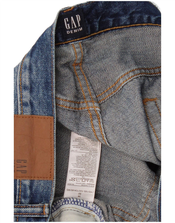 Gap Mens Distressed Denim Shorts W34 Large Blue Cotton