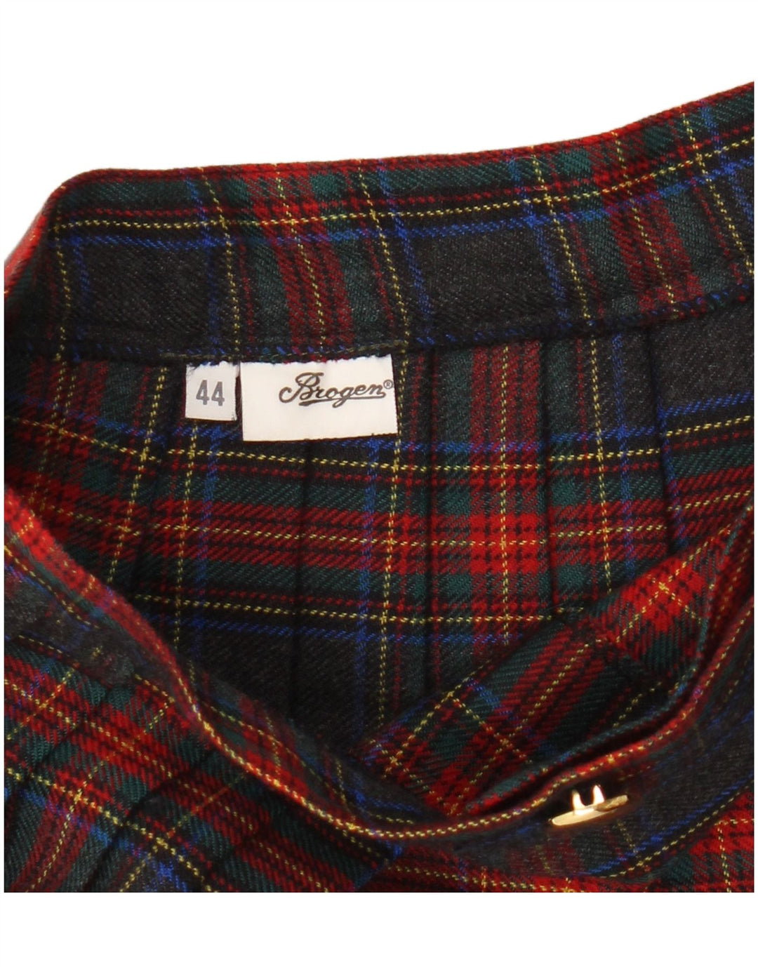 Vintage Womens Knife Pleated Skirt IT 44 Medium W28 Multicoloured Check